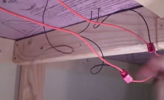 underneather track feeder wires
